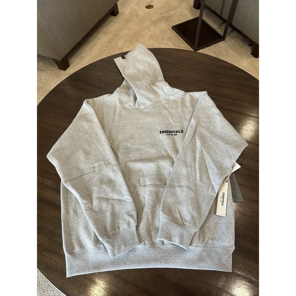 Small/Medium/Large Fear Of God Essentials Hoodie Dark Oatmeal SS22 NEW AUTHENTIC - Picture 1 of 11